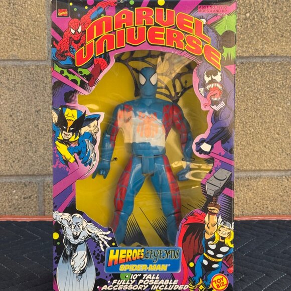 Vintage 1999 Marvel Universe Heroes Legends Spider-Man Figure Collectible - Picture 1 of 10